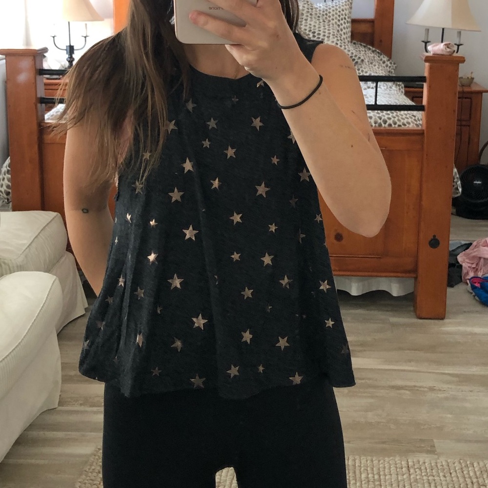 Cropped spiritual gangster star tank